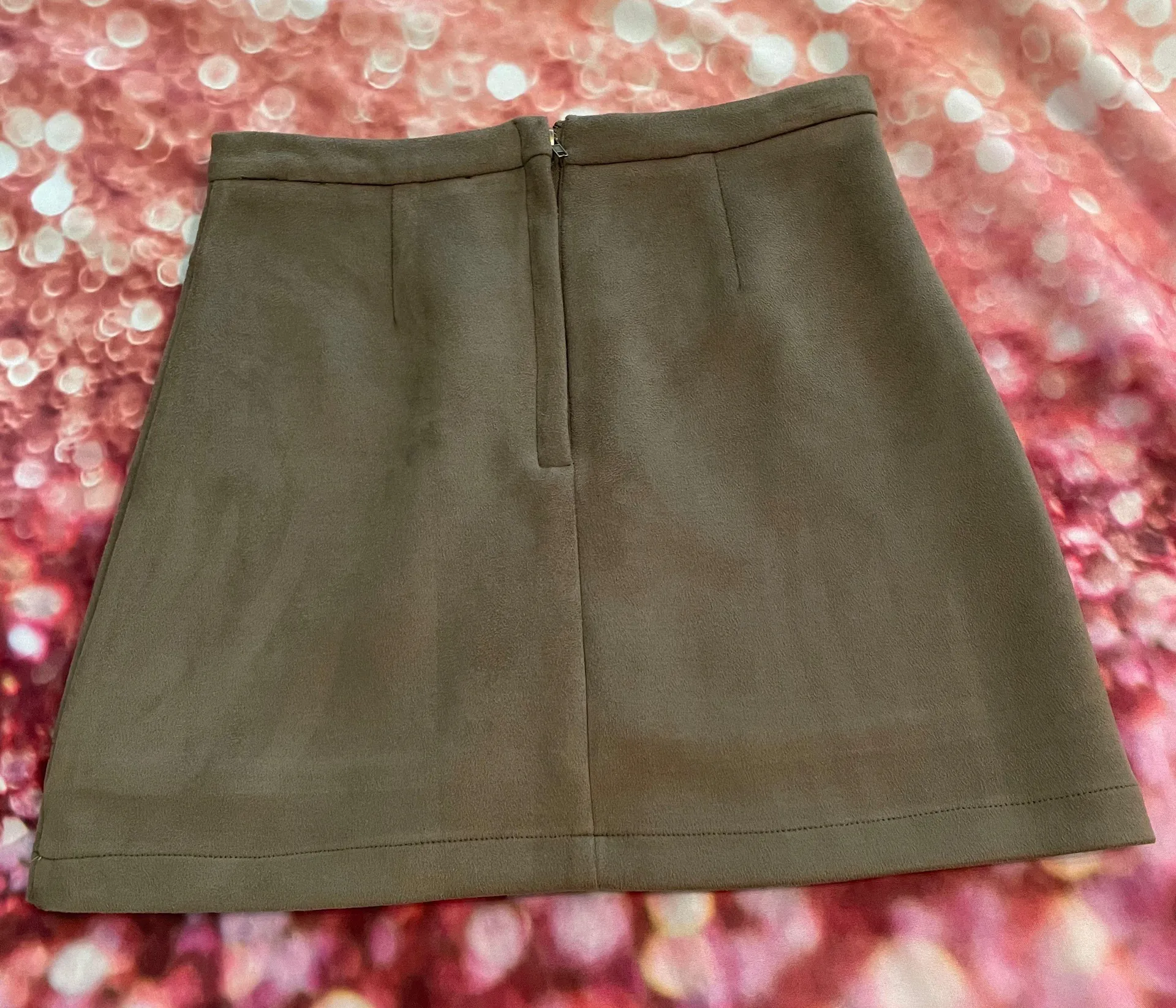 Dry Goods Suede Button Up Skirt - Image 6