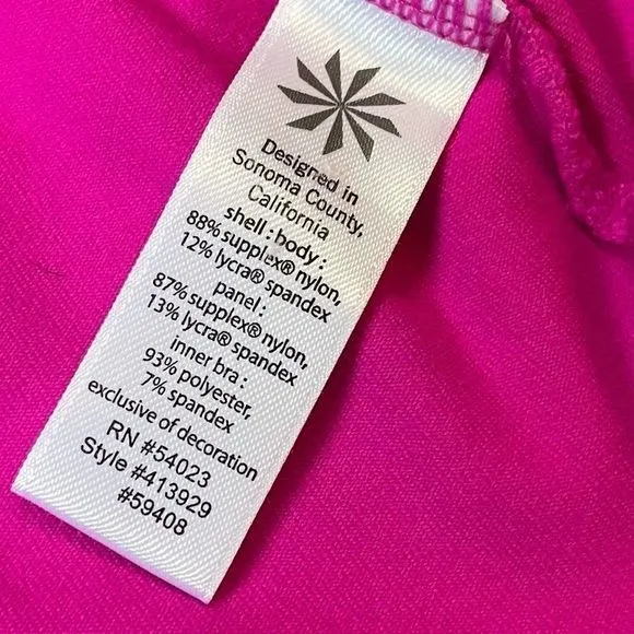 Athleta Prasada Yoga Neon Pink Tank‎ Shelf Bra XS - Image 8