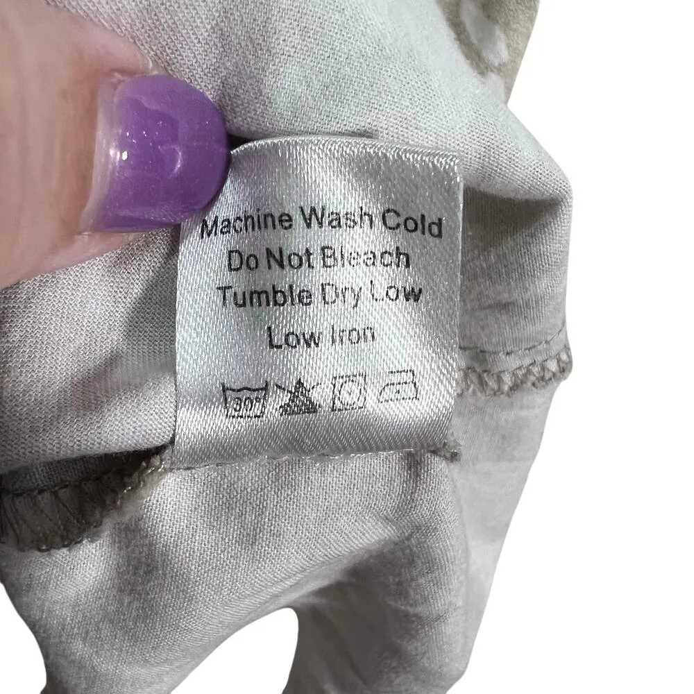 Tuckernuck Sleeveless Woman’s Charlie Shirt Dress Tan Antelope Print Size Small - Image 5