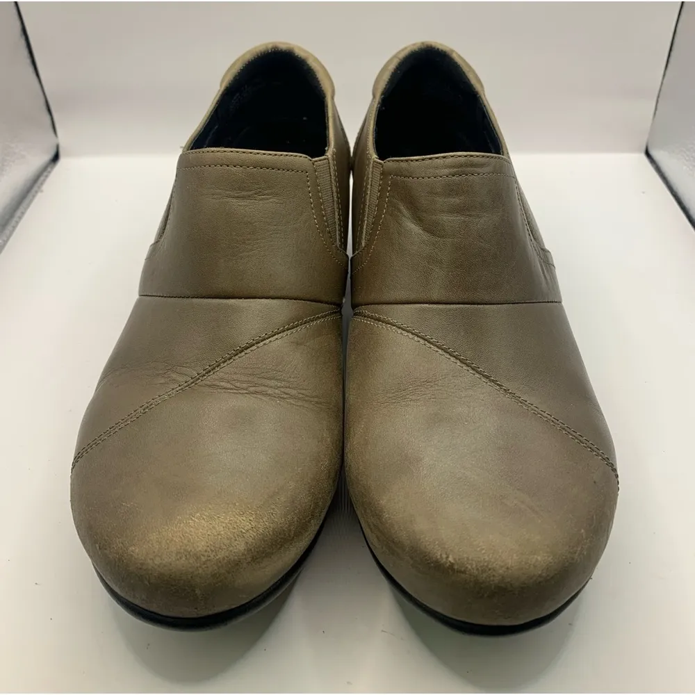 Abeo Carin Womens Size 7.5 Leather Slip Resistant Comfort Clogs - Image 2