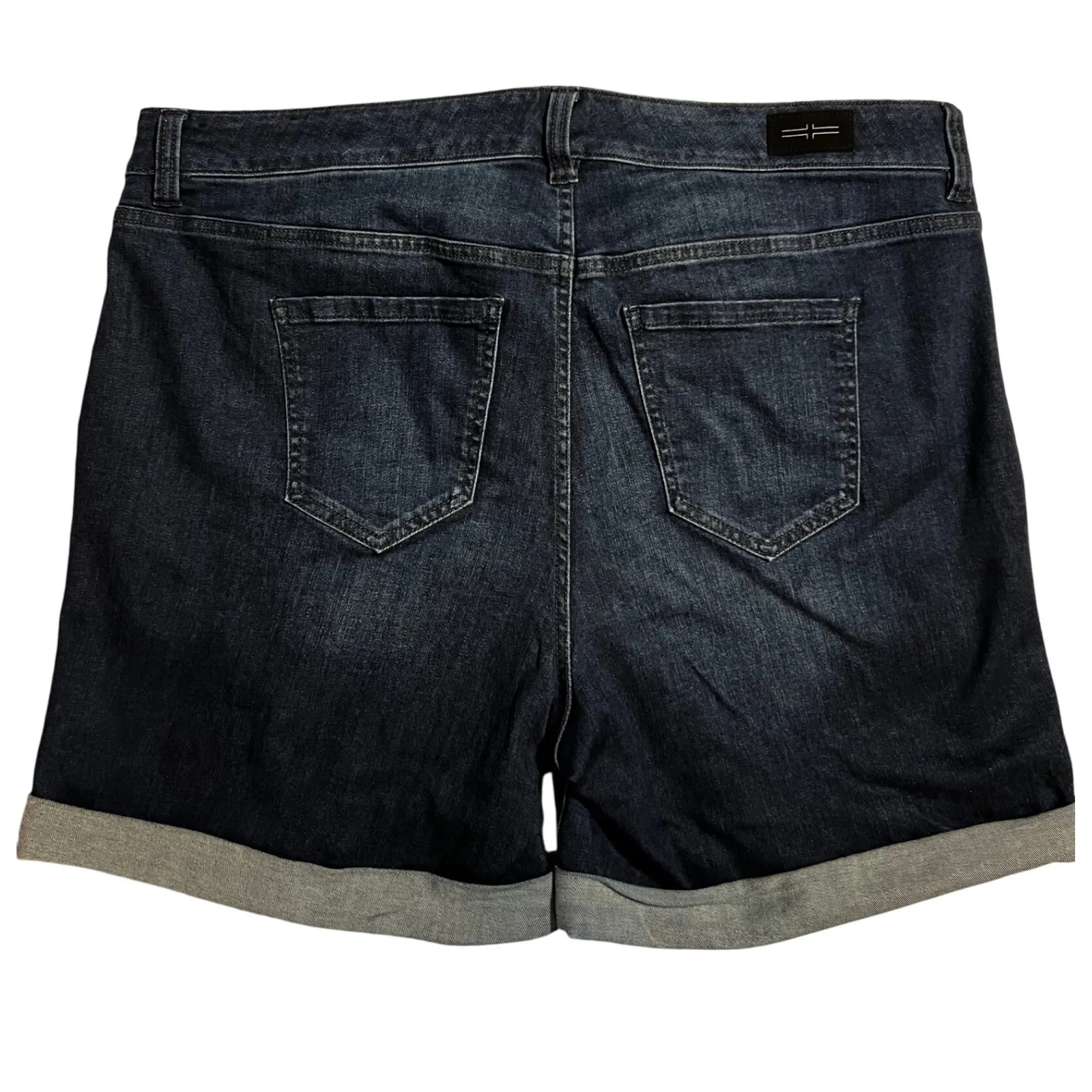 Liverpool LA The‎ Walking Short Wom. Size 18W Dark Denim Shorts Vintage Super D - Image 9