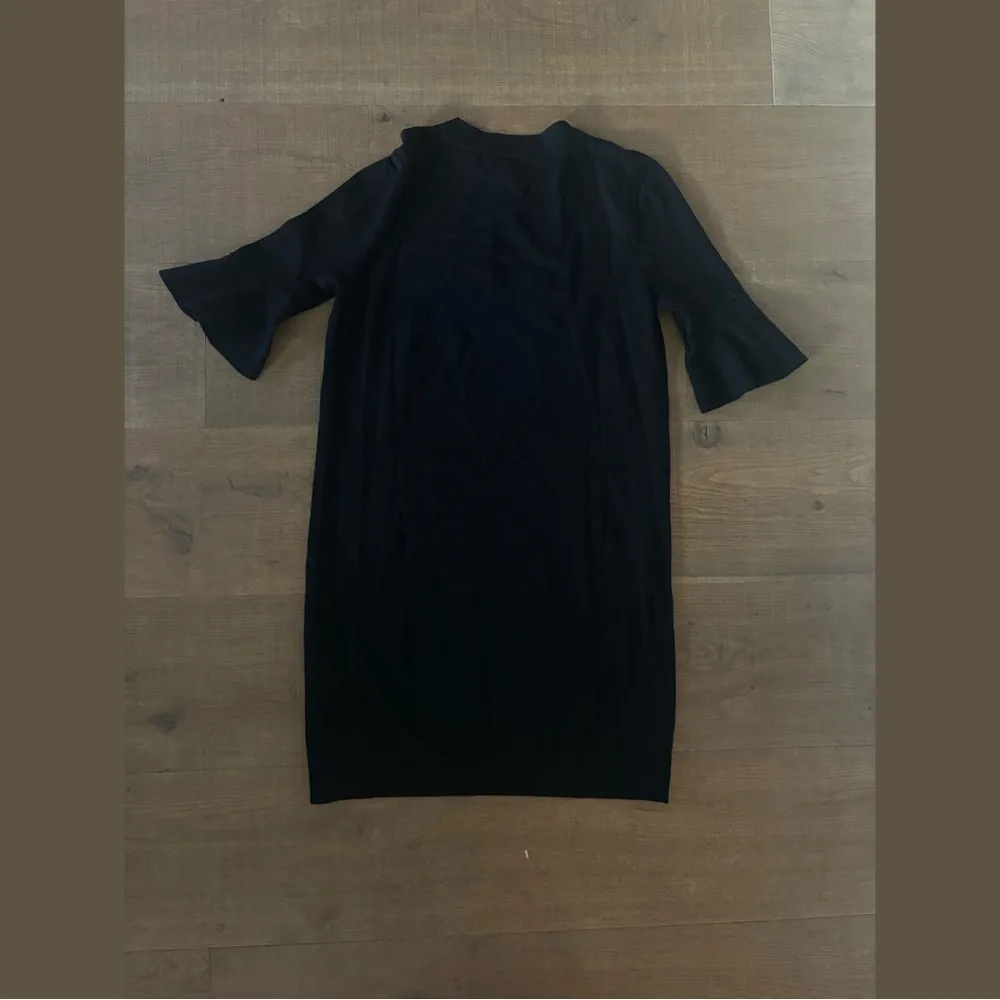 cos 1/2 sleeve crew neck trumpet sleeve dress - Image 2