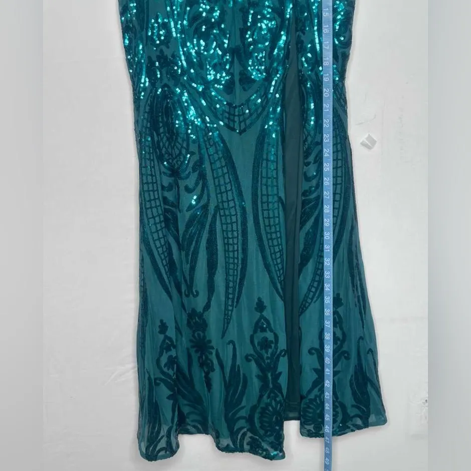 Lulus Emerald Sequin Strapless Dress & Matching Top Set M NWT(E8) - Image 8
