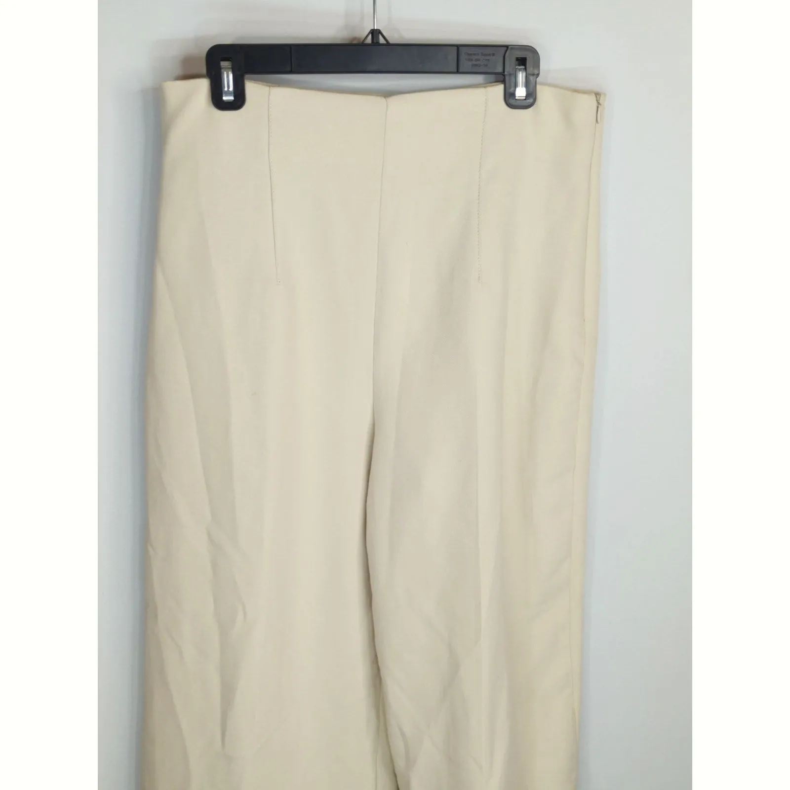 Zara Cream Trousers Pants Women's Large Cream High Waist Culottes Neutral Work - Image 2
