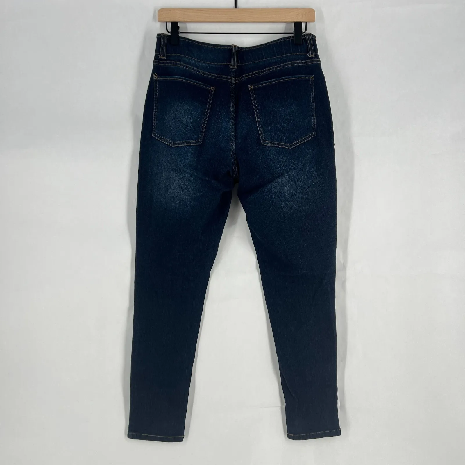 Blue Tulip The Magic Waistband Skinny Jeans Womens 10 Blue Denim Cotton Mid Rise - Image 9