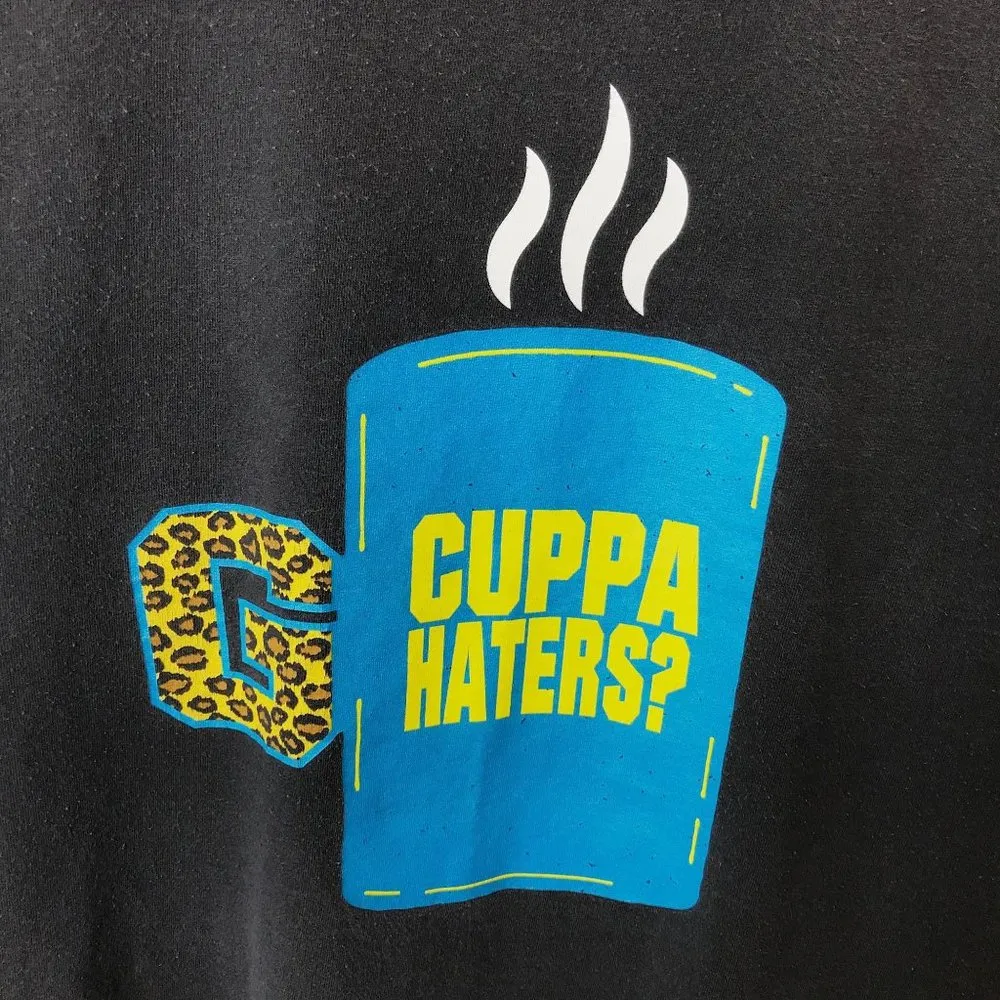 WWE Cuppa Haters T Shirt Statement Wrestling Sports Double Sided Graphic Tee Size M - Image 7