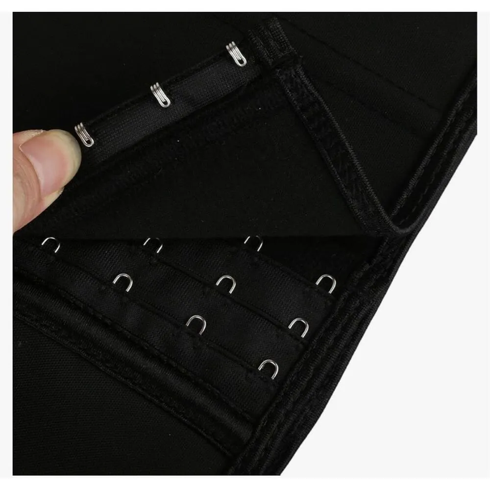 NEW Underbust Latex Girdle Waist Trainer Corsets Body 3X Black Size undefined - Image 3