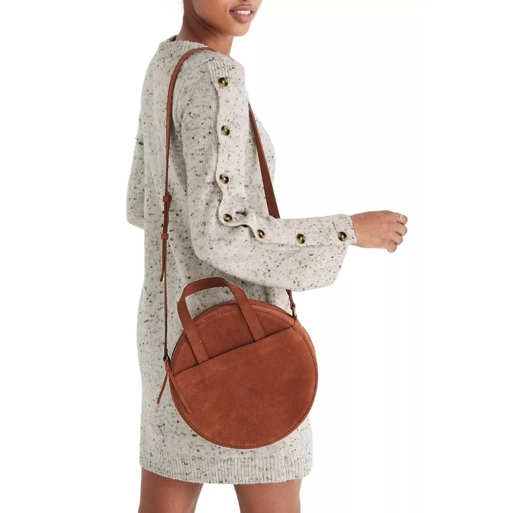 Madewell Donegal Button Sleeve Sweater Dress Ivory Wool Blend Womens Small Tunic - Image 2