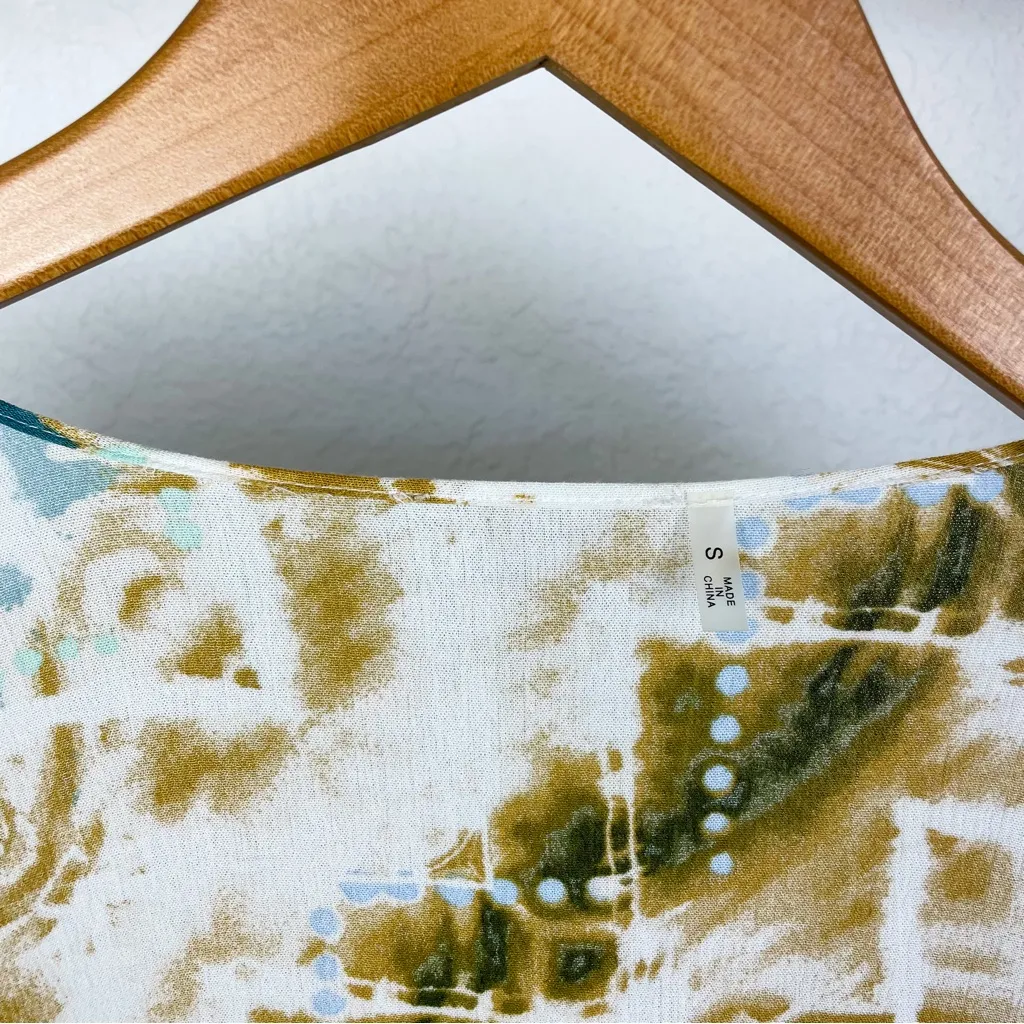 -`♡´- Free! Style Rack Tie Dye Multicolor Aztec Kimono Size S - Image 7