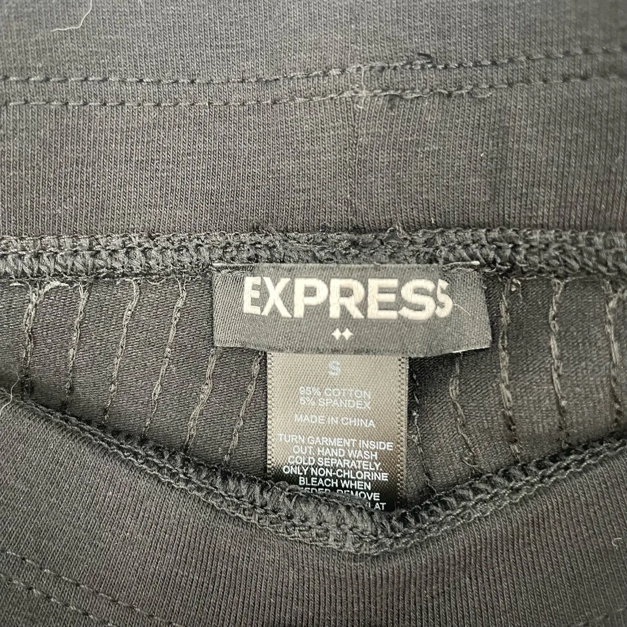 Express Womens Black Sequin‎ Rocker Grunge Nightout Leggings Pants Size Small - Image 7