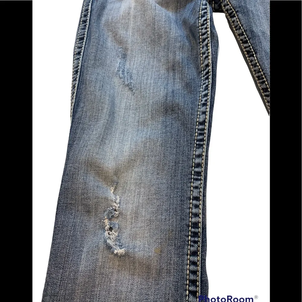 Silver McKenzie Distressed Slim Bootcut Jeans - Image 8