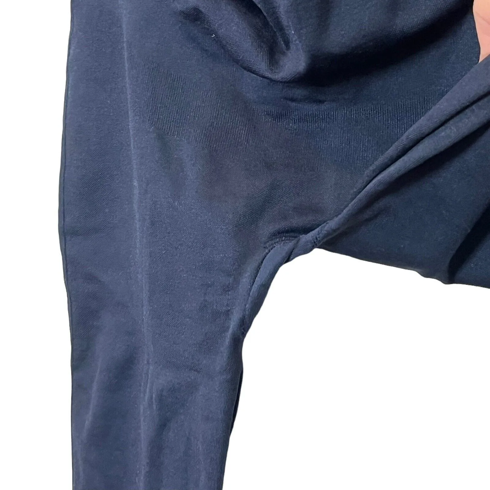 Blanqi Maternity Crop Leggings Navy Belly Support Stretch Women’s Medium Blue Size undefined - Image 5