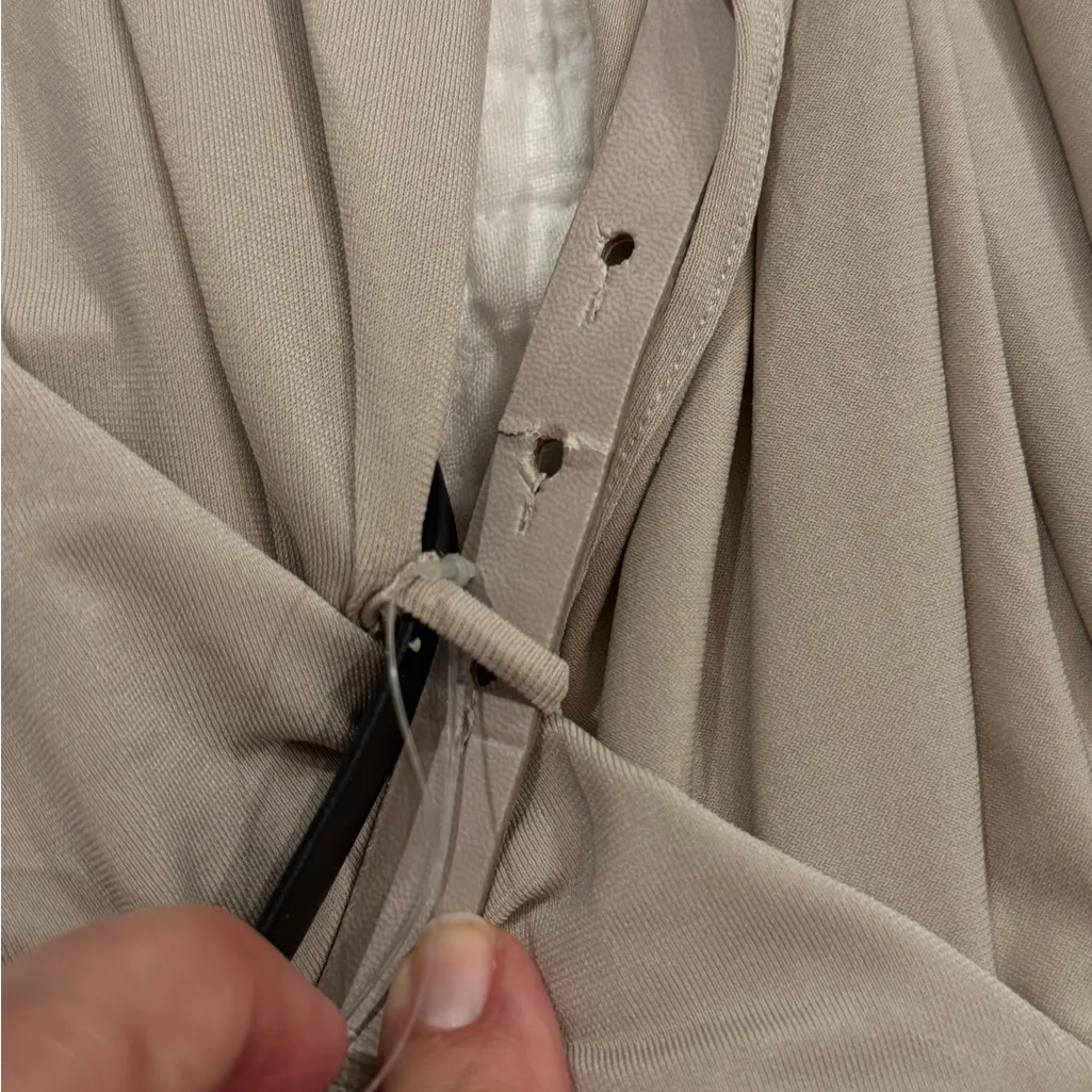 NEW Mango MNG Suit One Shoulder Draped Dress XL Formal Wedding Guest NWT - Image 6