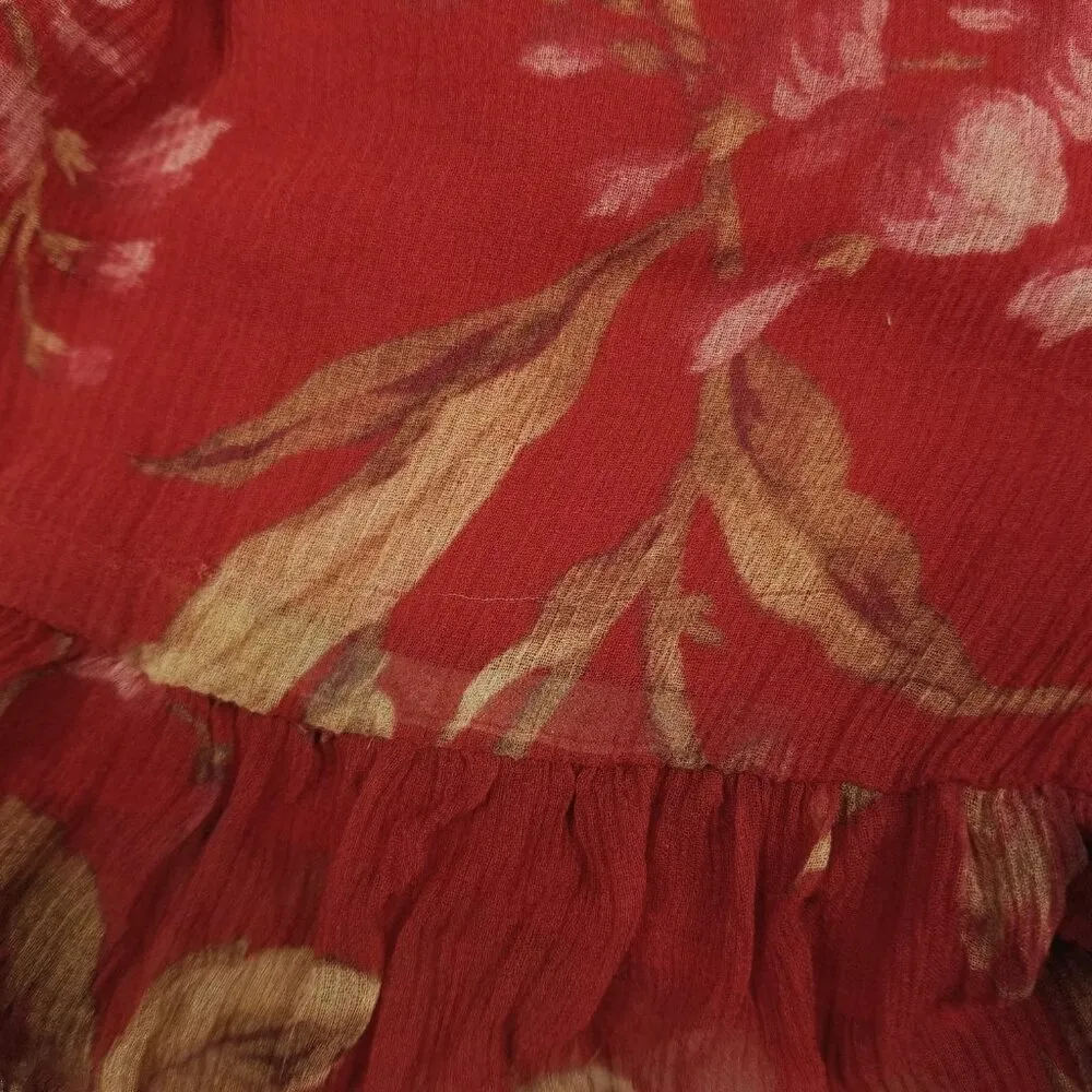 Zimmermann Corsair Iris Playsuit Washed Iris Red Sz 1 (Small) - Image 9