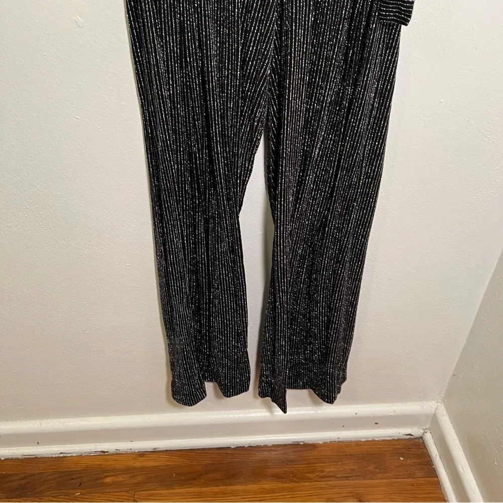 Torrid Pull-On Wide Leg Stretch Lurex High-Rise Pant Glitter Stripe 2X - Image 6