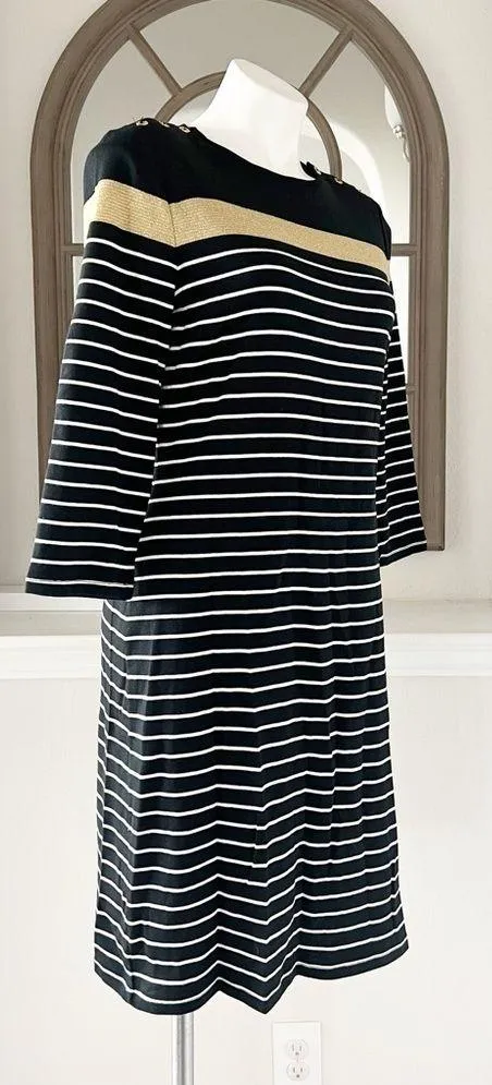 Lauren Ralph Lauren Cotton Striped Dress, Size L Retail $135 EXCELLENT! Size L - Image 7