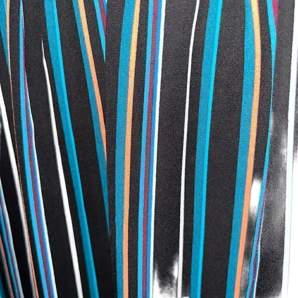 Loft striped oversized ruffle blouse small‎ - Image 5