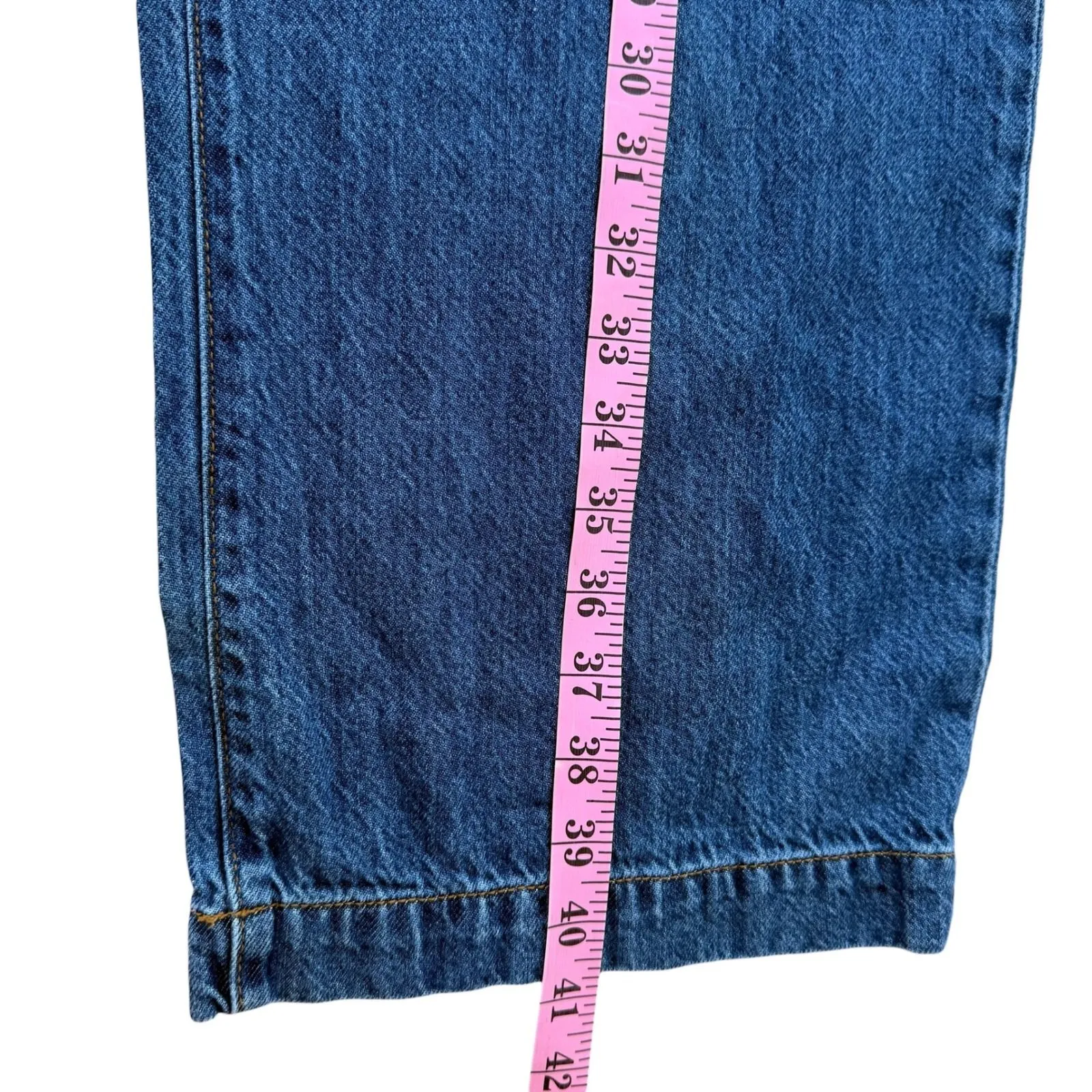 Madewell Baggy Straight Jeans‎ Womens 27 28 × 30 Blue High Rise Loose Relaxed - Image 7