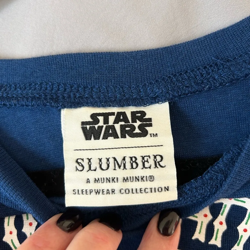 Star Wars Yoda 2pc Pajama Set Munki Munki XL Christmas Top and Bottoms Soft - Image 10