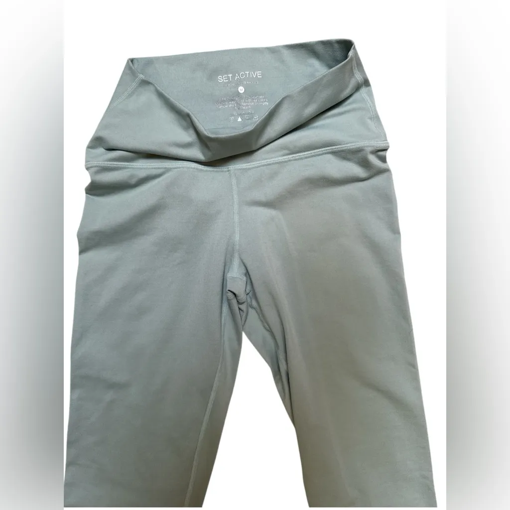 SET Active Luxform High-Waisted Leggings - Sage Green - Image 3