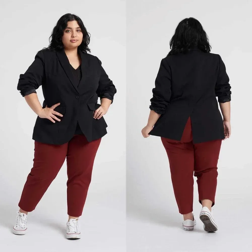 Universal Standard Petite Eco Rio Blazer Jacket Black Size XSP / 10-12P - Image 2