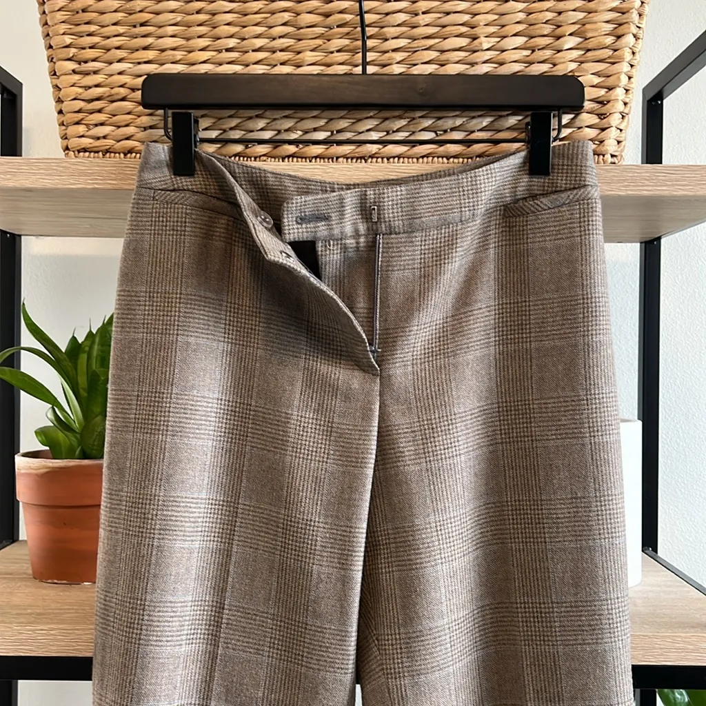 Pendleton Mid- Rise 100% Virgin Wool Plaid Dress Career Trouser Pant, 4 - Image 6