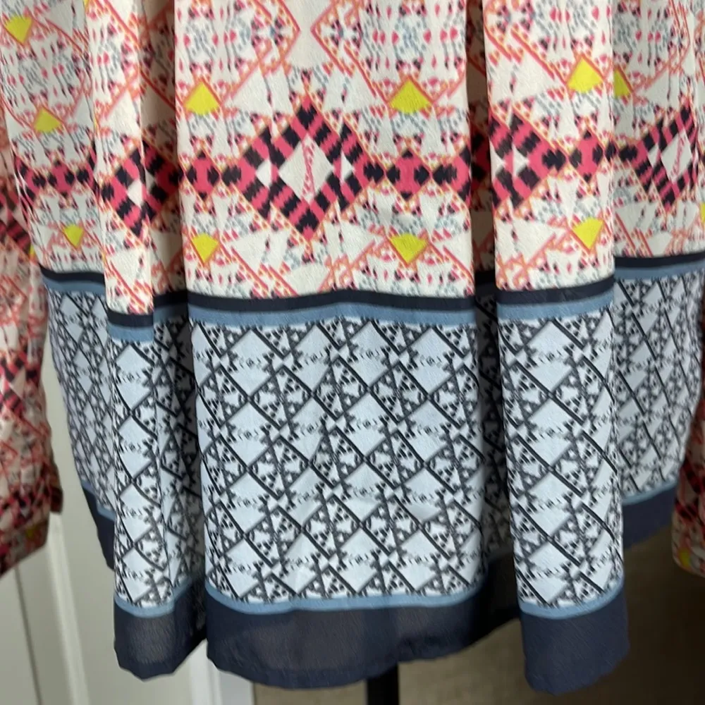 HD in Paris Anthropologie  Top Size 2 Prairie Cottagecore Pleated Sheer - Image 4