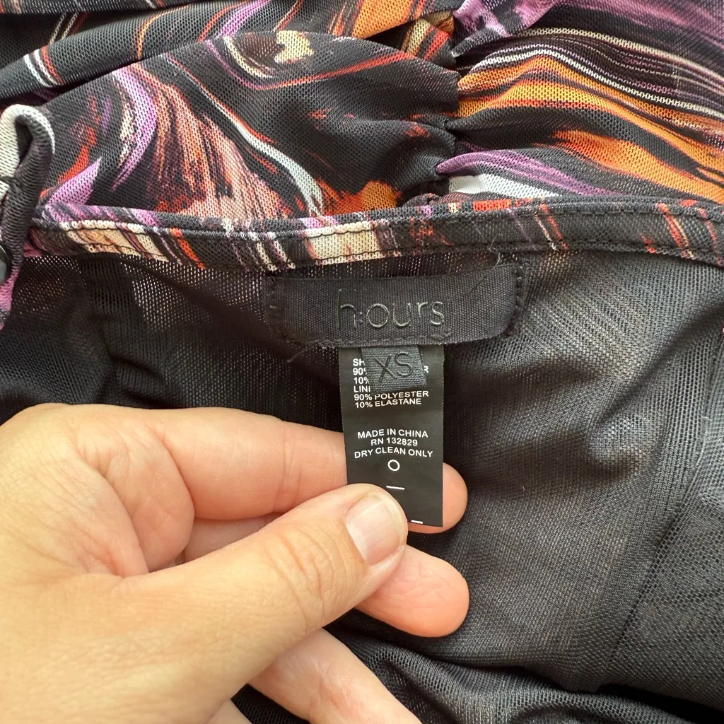 REVOLVE h:ours HOURS Dixie Sexy‎ Mini Dress print size small xs - Image 3