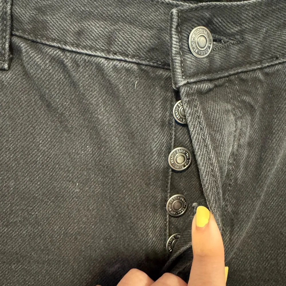 We the free‎ black button fly straight jeans - Image 2