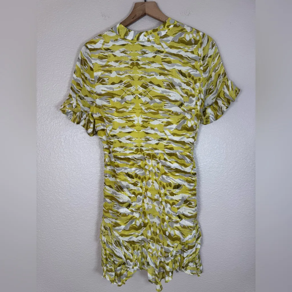 AllSaints All Saints Frankie Oniyuri Mini Dress Yellow size US 4 UK 8 $219 - Image 7