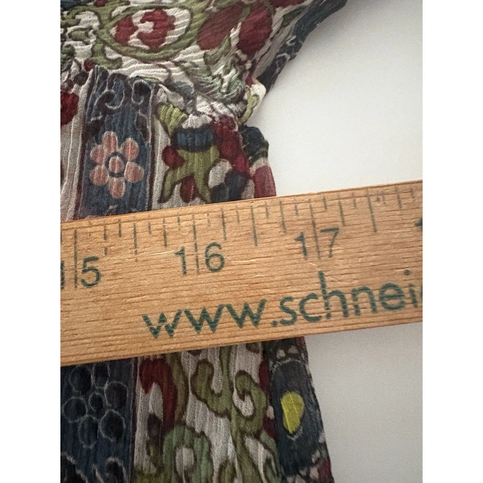 Citron Santa Monica XS Black Multi Floral High Low Sheer Fairy Bohemian Light - Image 10