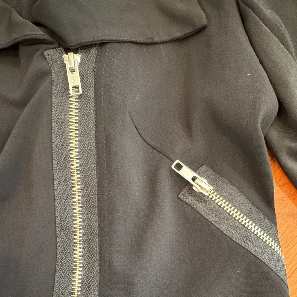 🔥 Newport News Black Moto Jacket | Y2K Biker Core Alt Grunge Streetwear - Image 3