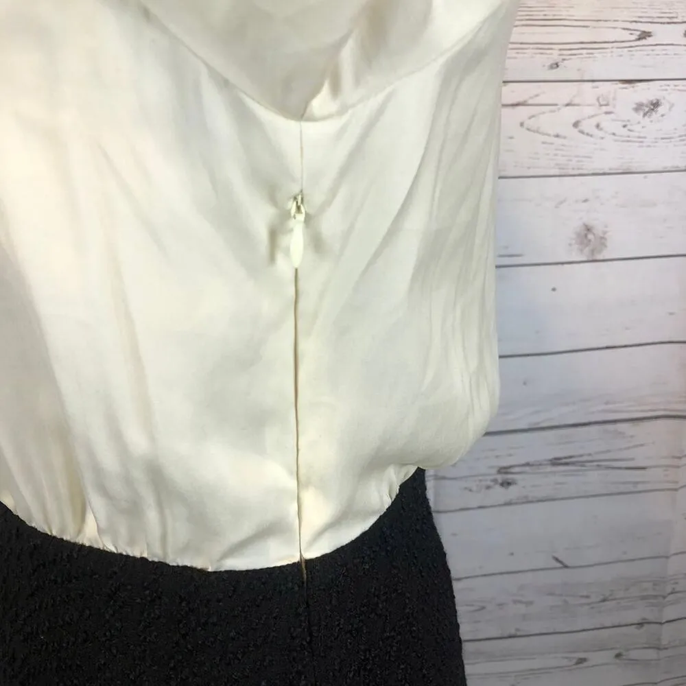 NWT Loft dress, ruffled blouse and skirt attached black & white size 6 - Image 11