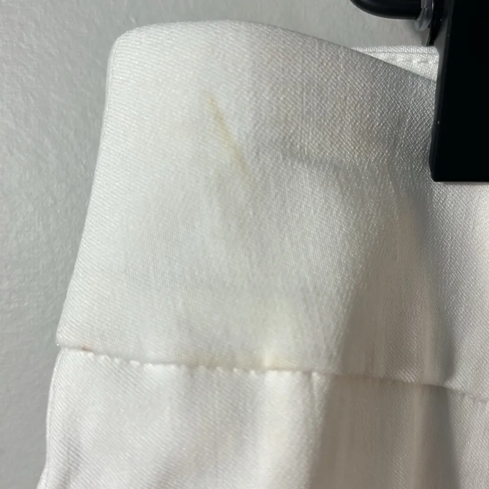 NWT Zac & Rachel white ankle length pants with tie detail at ankle, size 12. - Image 9