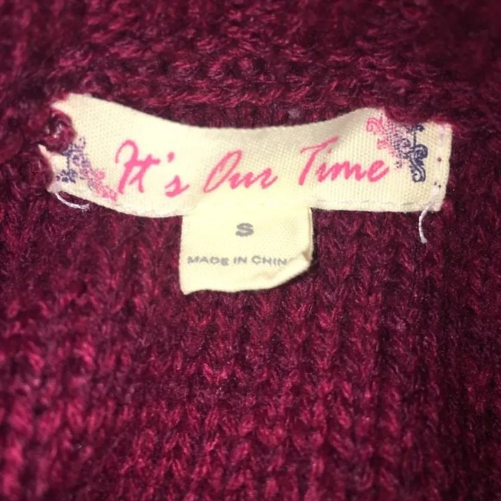 It’s Our Time cowl neck sweater, size small. - Image 3