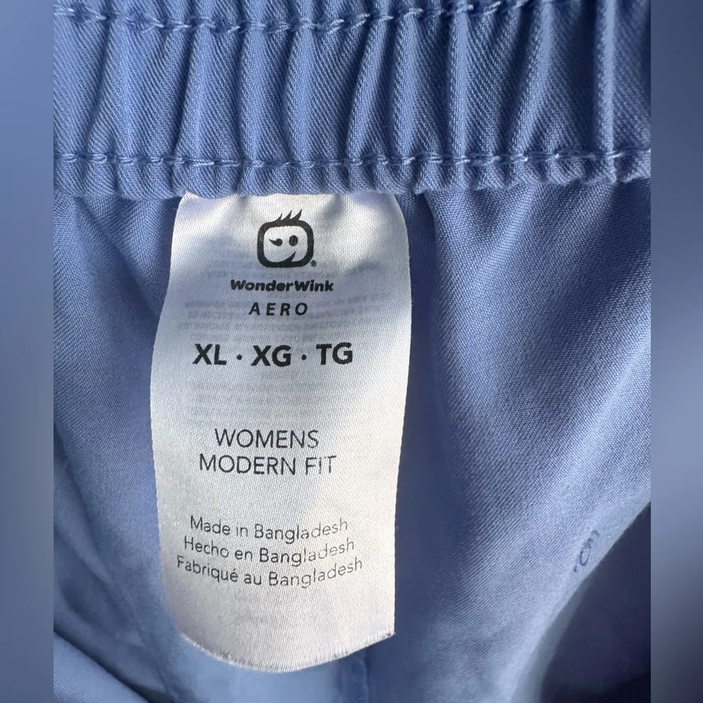 WONDERWINK AERO Women’s Scrub Pants Periwinkle Blue Size XL Modern Fit (NWOT) - Image 2