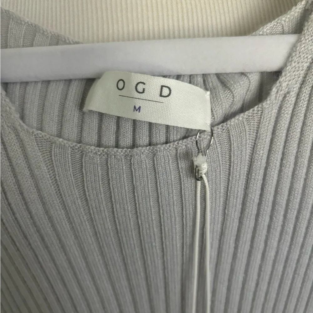 One Grey Day Milan Knit Dress Medium NWT Gray - Image 2