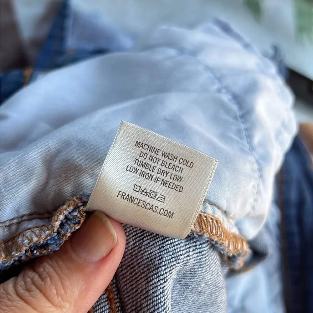 Francesca’s Harper Distressed Denim Skirt - Image 10