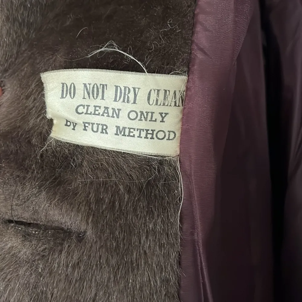 Vintage ILGWU Fur Coat Brown Size undefined - Image 5