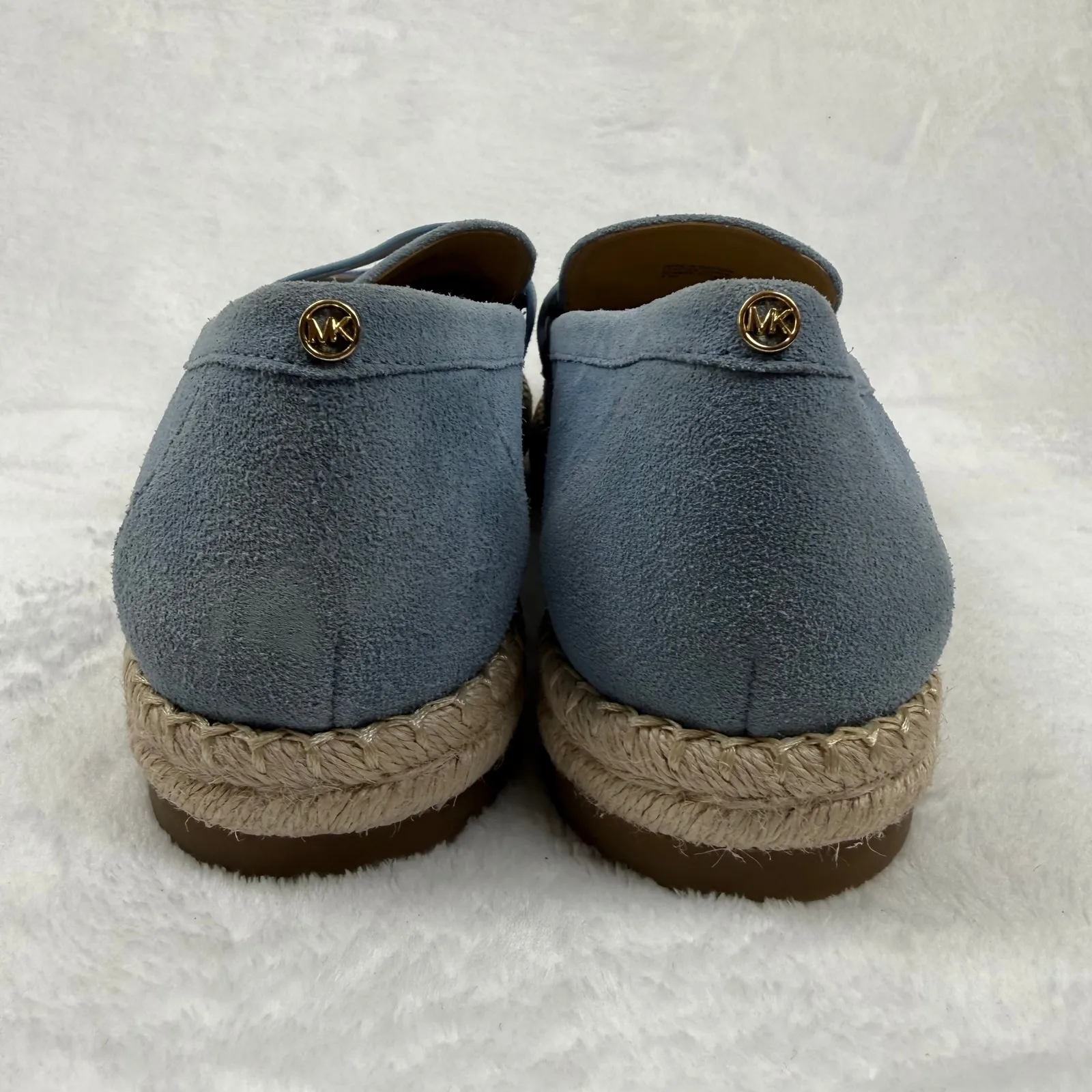 Michael Kors Womens Blue Suede Espadrille Loafers Flats Shoes Size 9.5 - Image 10