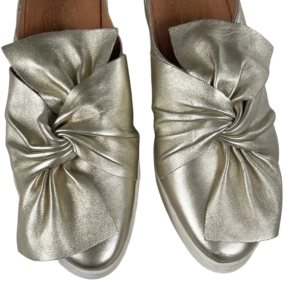 EUC Seychelles Leather Jubilant Mules Gold Size 6 - Image 2
