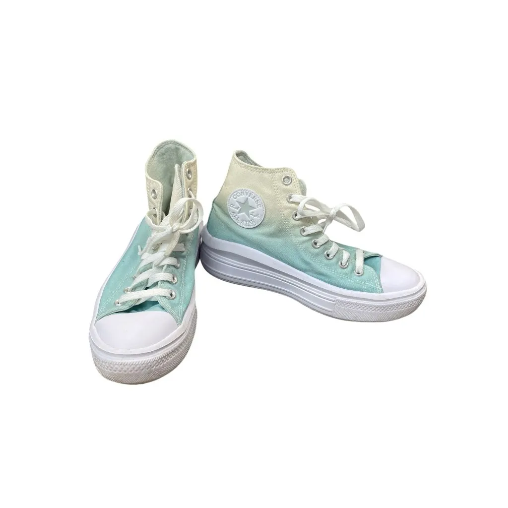Converse Chuck Taylor womans Monie Hi "Ombre' Dew white High Sneakers SZ 9 - Image 3