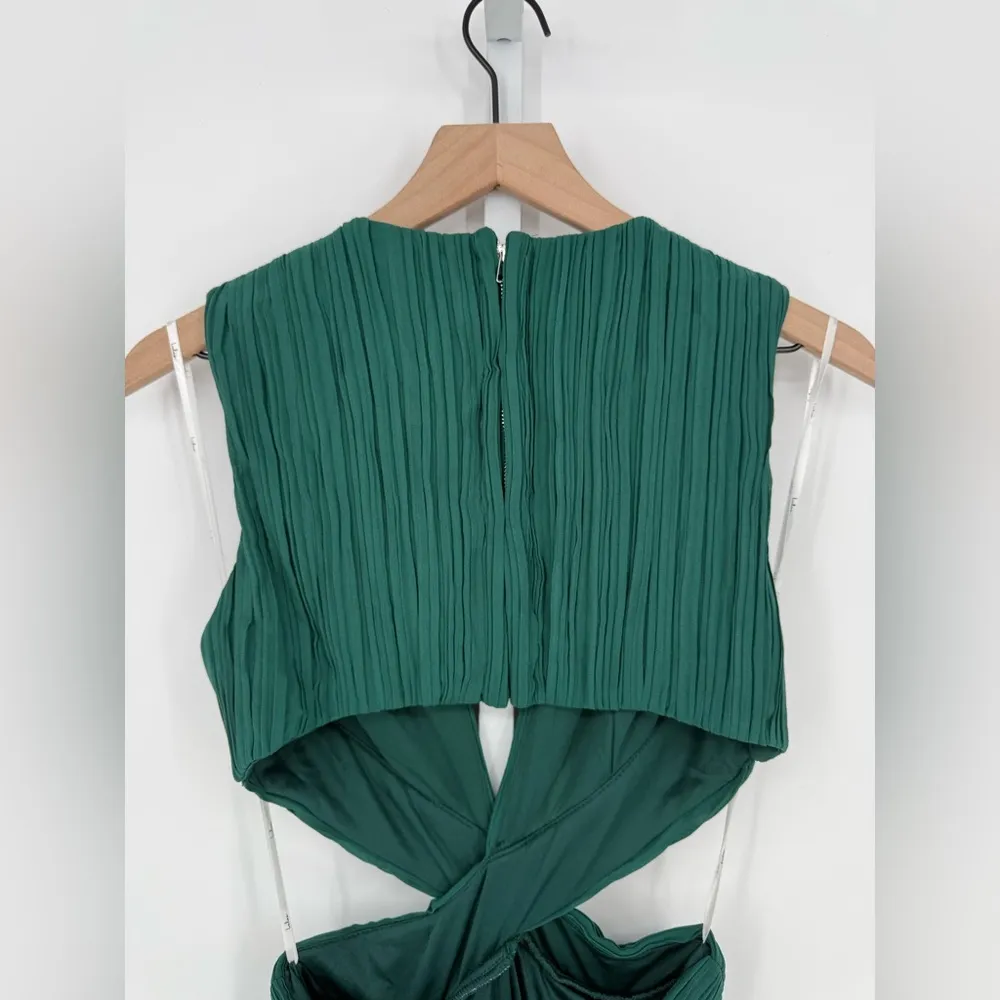 Lulus Vivid Imagination Forest Green Cutout Maxi Dress Size S - Image 9