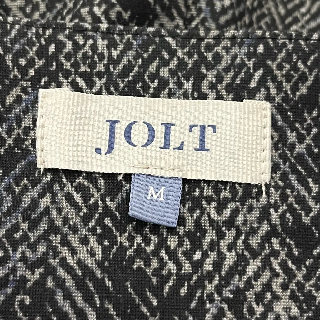 Jolt Herringbone Knit Leggings Pull On Stretch Gray Black M Juniors - Image 3