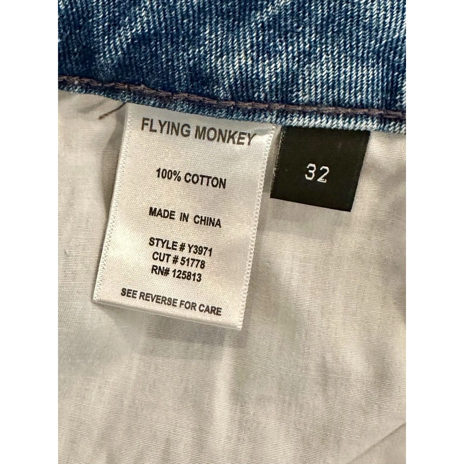 Flying Monkey Black Label Goodbye Super High Rise Ankle Straight Jeans Sz 32 NWT - Image 6