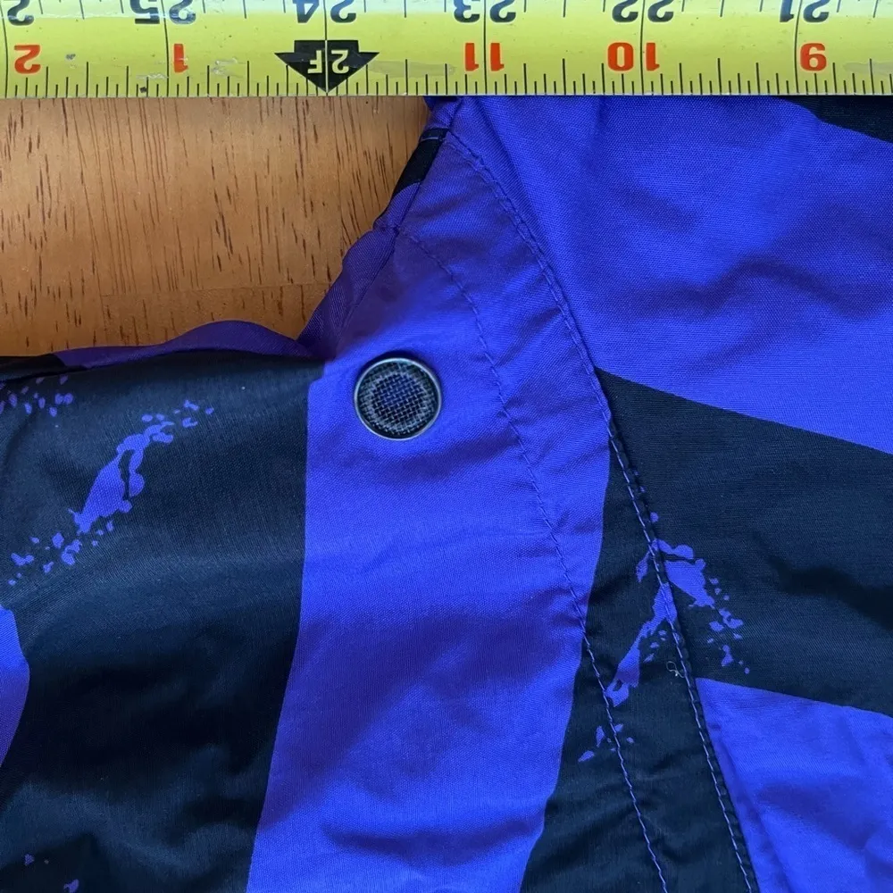 Obermeyer‎ Purple Black Striped Popover Ski Pullover Coat with Pockets, Size S - Image 14