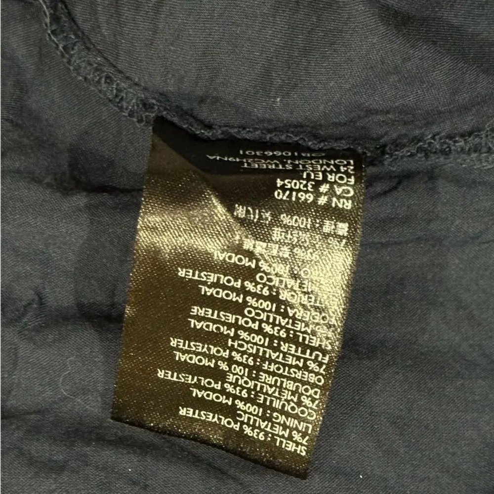 Urban Outfitters Long Sleeve Print Metallic Chiffon Lined Dress Women’s Large - Image 3