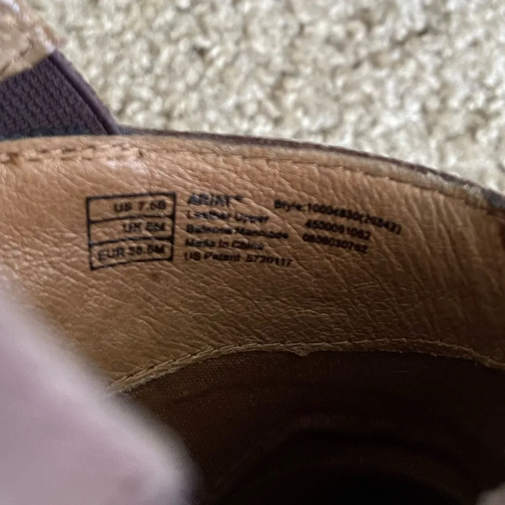 Ariat Tambour Nubuck Suede Leather Brown Gold Laser Cut Clogs - 7.5 - Image 9