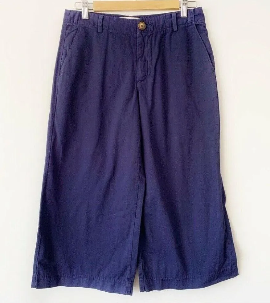 NEW Joie Navy Cherie Gaucho Wide Leg Crop Pants - Image 3
