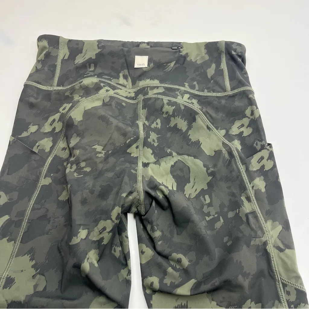 Vuori Stride Pocket Leggings Size Small Green Camo Women’s High Waist VW429 - Image 11